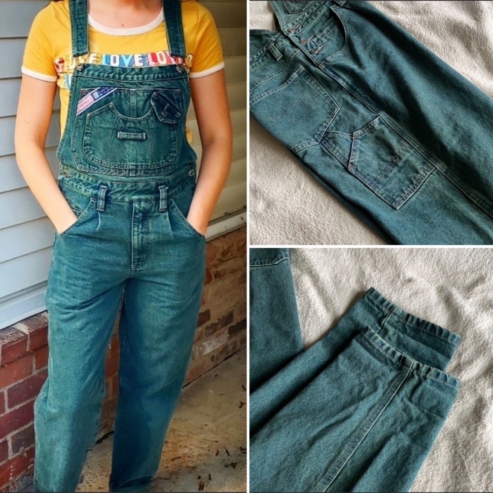 VTG RARE Long 80s/90s Heavy Duty Union Bay Overalls 30L